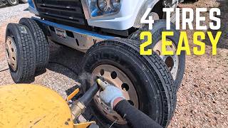 OMG! Mike Makes Light Work Of 4 Dump Truck Tires