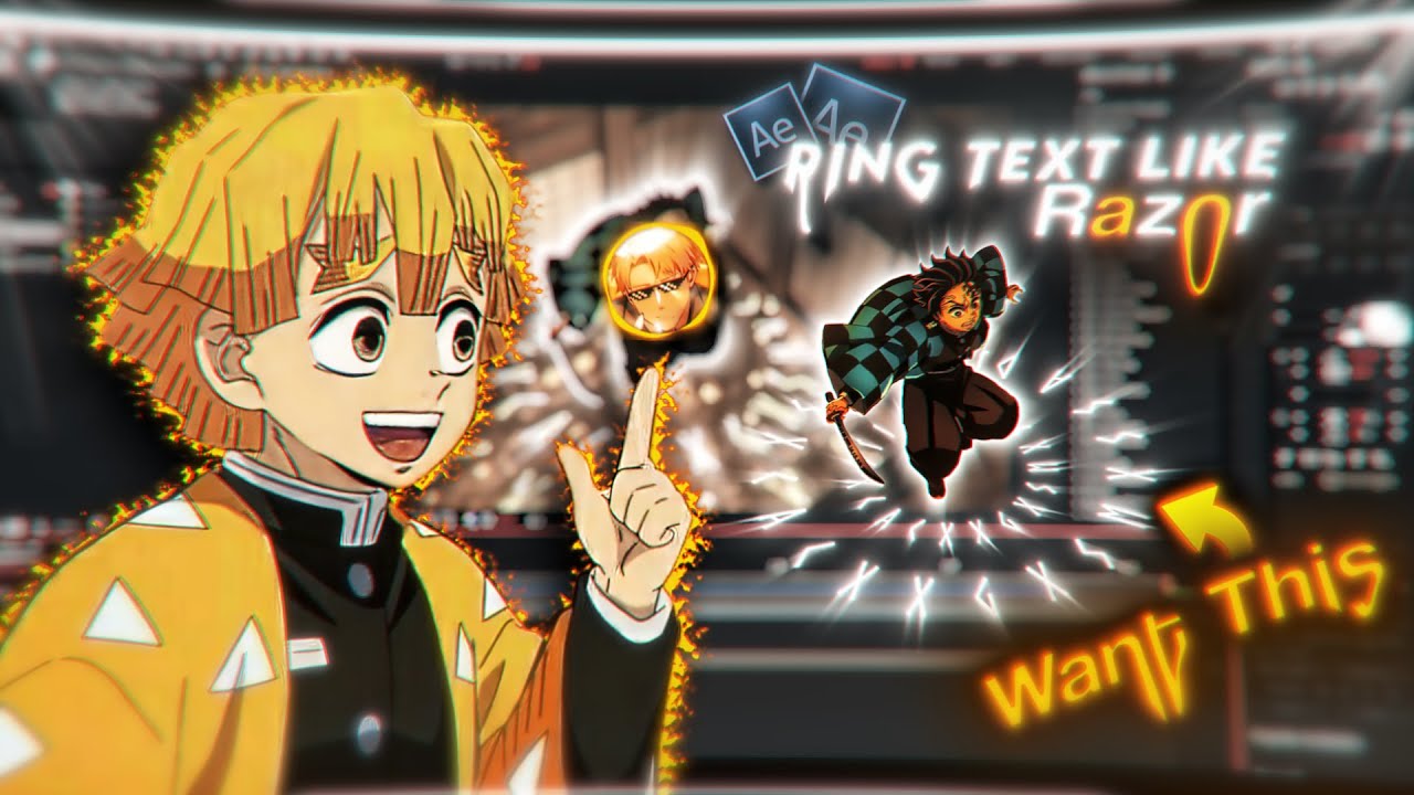 Ring Text Effect Like ‪@RazorVfx‬ | After Effects AMV Tutorial + (Project file)