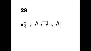 Famous 3/4 Binary Rhythmic Numeric Alphabet Profile