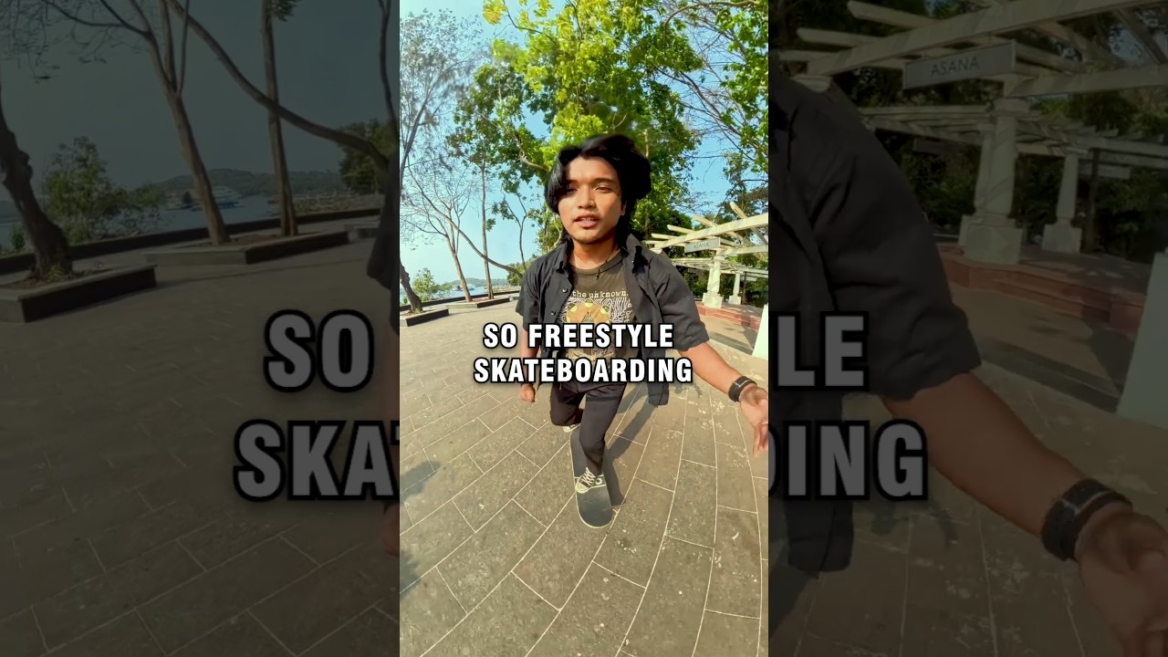 Freestyle skateboarding is simple 