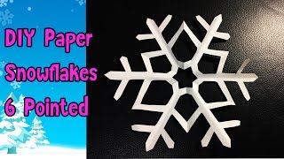 DIY Paper Snowflakes 6 Pointed วิธีทำเกล็ดหิมะ หกแฉก