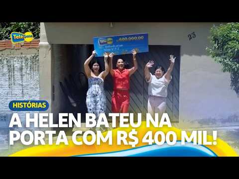 ELA NÃO IMAGINAVA QUE A HELEN IRIA BATER NA CASA DELA! | GANHADORES DA TELE SENA
