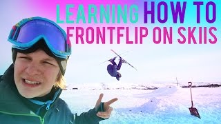 Learning How To Frontflip On Skis