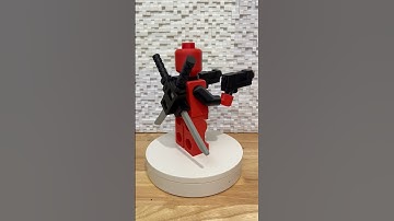 3d printing marvel lego deadpool minifigure #3dprinting #bambulab #deadpool #lego #minifigure ￼