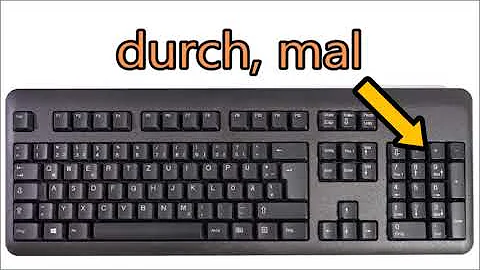 VGB 18) German keyboard keys (Deutsche Tastatur)