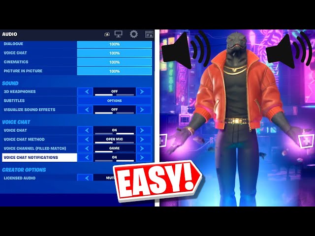 HOW TO FIX GAME CHAT AUDIO IN FORTNITE SEASON 2! (Voice Chat Not Working) 