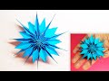 3D Snowflake paper - How to make ❄️ paper snowflake 3D - Christmas decor / Origami / flokë dëbore 3d