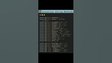 JavaScript String Methods || #coding_vines #biscode
