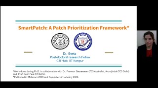 SmartPatch: A Patch Prioritization Framework #Vulnerability management