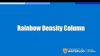 Rainbow Density Column