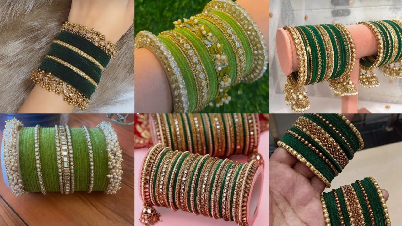 💚💚💚Green bangles mix and match - YouTube