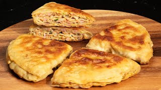 The perfect flatbreads stuffed with meat. Easy breakfast, lunch or dinner.