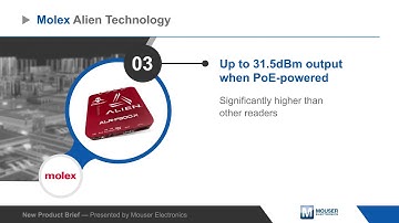Molex Alien Technology Fixed RFID Readers — New Product Brief | Mouser Electronics