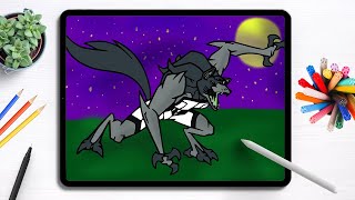 Werewolf Ben 10 Coloring Pages