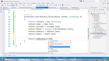 Phone Book Project C# and MS SQL Database, Asp.Net Web Forms Part 2