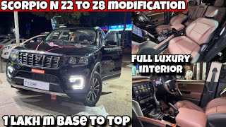 NEW SCORPIO N Z2 BASE MODIFIED TO Z8L ✅ MAHINDRA ACCESSORIES ✅ SCORPIO N Z2 MODIFIED 2025 ✅Z2 TO Z8L