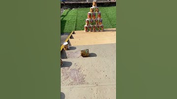 Glass Bottle SMASHES Down Stairs in Epic Slow Motion!