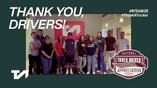 From Highways to Homes: TA Services Celebrates Drivers this NTDAW