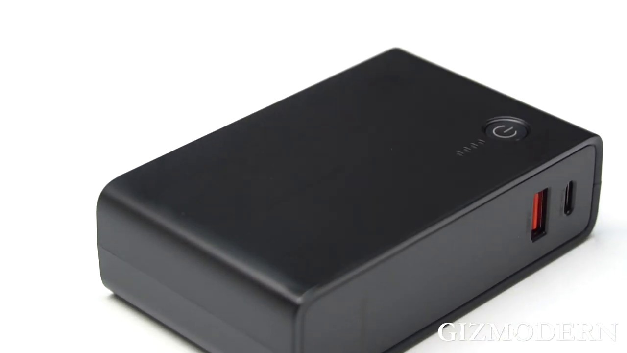 10000mAh 2in1 Portable Power Bank & Wall Charger, TypeC & USB Dual