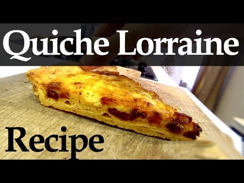 How to make Quiche Lorraine ( French pie with smokey bacon :)