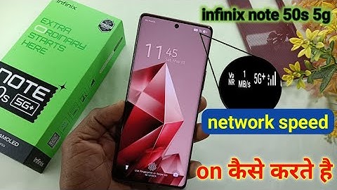 Infinix note 50s 5g network speed setting | how to enable network speed infinix note 50s