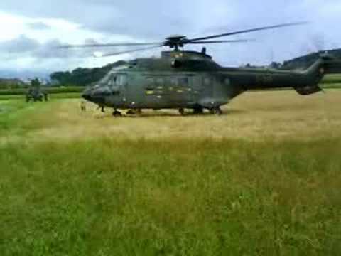 puma helicopter in action