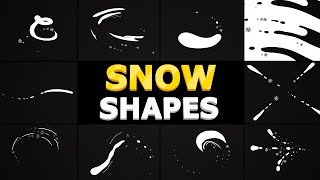 Snow Shapes Pack After Effects Templates