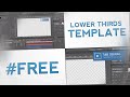 ✓ FREE LOWER THIRDS TEMPLATE|AE CS4+|PORADNIK