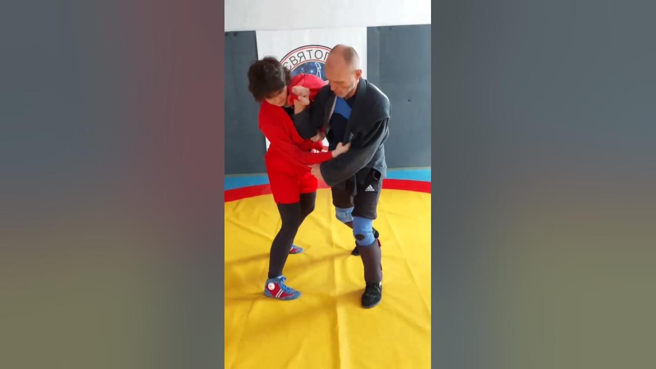 Самбо. Комбинация бросков задней подножки и броска через спину ...