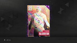 Unlocking the new free holo Tyrese Haliburton in 2k23 myteam