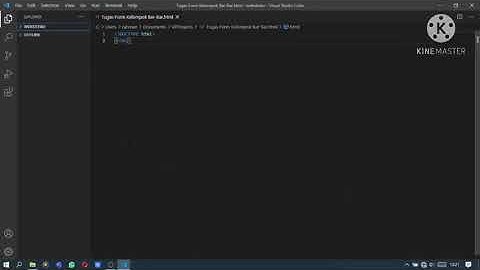TUTORIAL HTML MEMBUAT TABEL DATA BARANG MENGGUNAKAN VISUAL STUDIO CODE