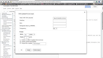 Uploading a Flash File to a Google Website