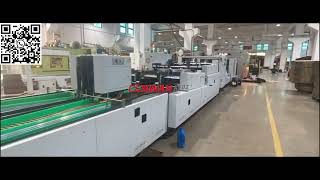 full auto folder gluer with auto strapping