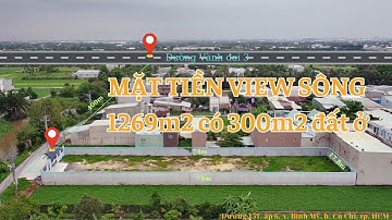nhà đất phan hảo củ chi| Mặt tiền view sông 1269m2, có 300m2 đất ở| phone: 0865.173.568.