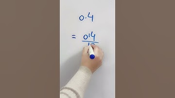 Convert Decimal into Fraction Easily | Step by Step Method#maths #shorts