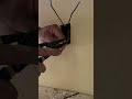 4x speed - Receptacle installation #electrician #diy #timelapse