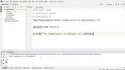Python Program to Convert Temperature from Celsius to Fahrenheit | Python Temperature Conversion