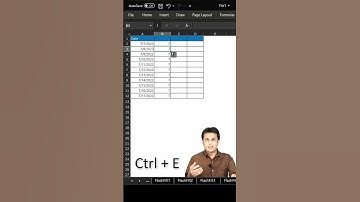 Finding Day, Month and Year using Flash Fill in Excel by Pavan Lalwani | shorts #shorts #exceltips