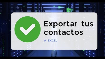 Exportar contactos de excel a celular