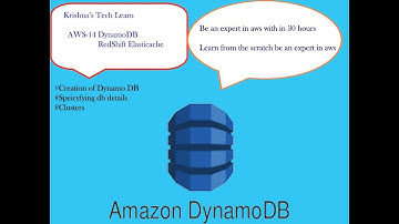 AWS14 DynamoDB RedShift Elasticache