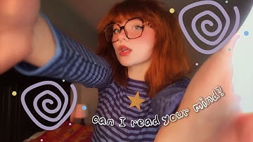 asmr ⭐️can I read your mind?🧠 relaxing brain game ~ try not to say the same thing as me! soft spoken