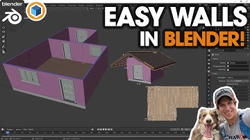 Easiest Tool for DRAWING WALLS in Blender - The Archipack Draw Walls Tool!