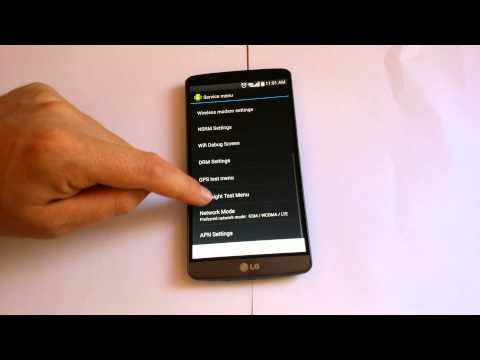 LG G3 नेटवर्क सेटिंग्स हिडन मेनू [4K]