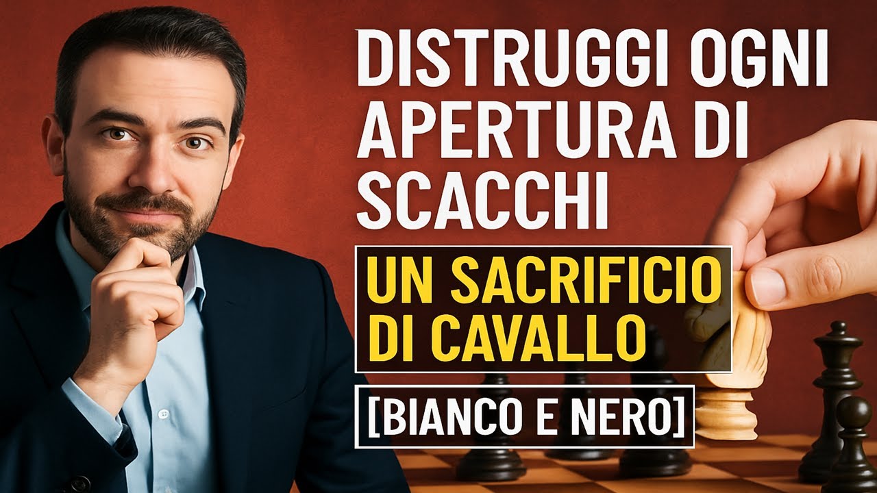 Distruggi Ogni Apertura di Scacchi con un Sacrificio di Cavallo [Bianco e Nero]