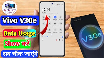 vivo v30e data usage settings, vivo v30e data speed setting