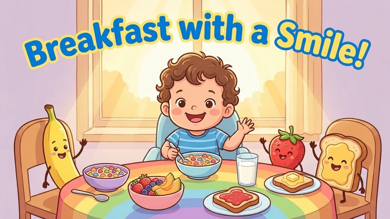Have My Breakfast with a Smile – A Happy Morning Routine Rhyme for Kids ...
