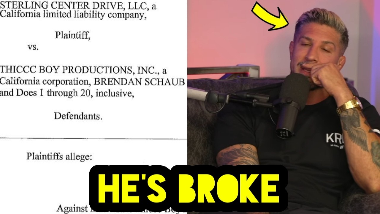 Brendan Schaub SUED For NOT PAYING His Lease!!!