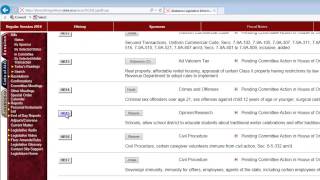 Tracking Bills During the Alabama Legislative Session - Here's How!
