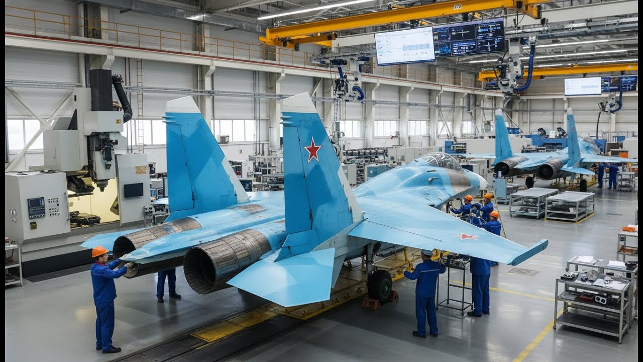 Inside the Factory: Su-27 Flanker Vertical Stabilizer & Rudder Control Surface Assembly