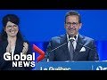 Canada Election: Bloc Québécois' Yves-François Blanchet makes speech following election results